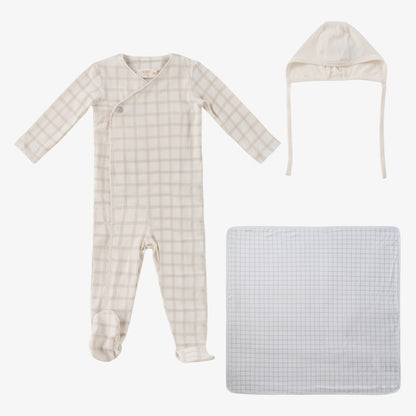 Felt Plaid Take Me Home Set - White