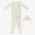 Cable Knit 3 Piece Set - White