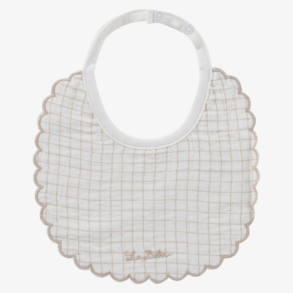 Teddy Pane Bib - Stone