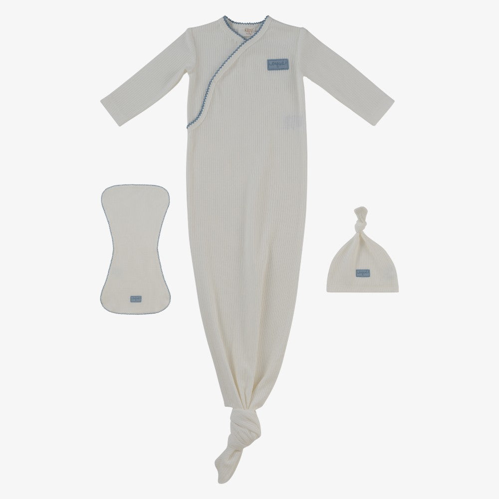 Enfant Knot Gown Set - Blue