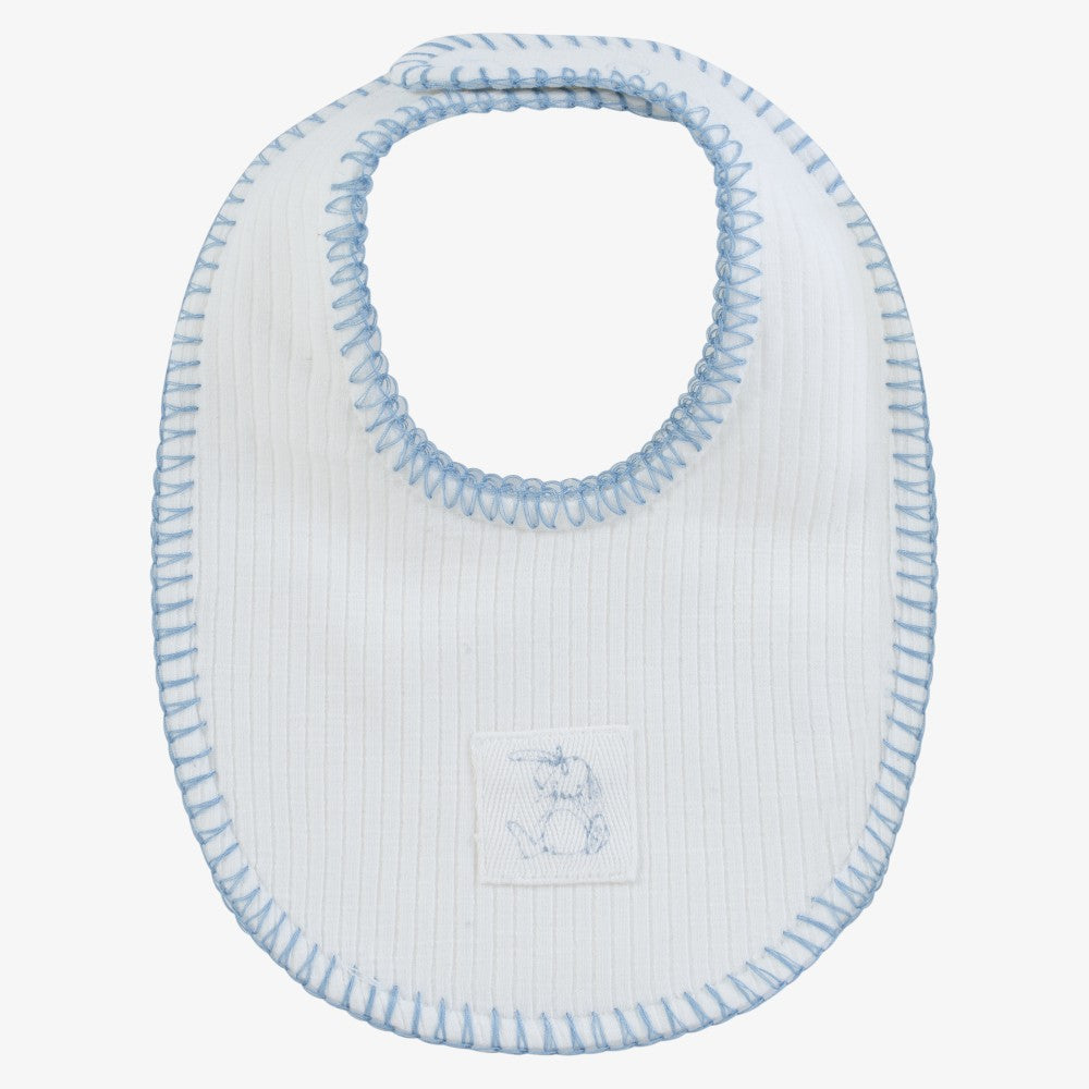 Bunny Rib Bib - Blue