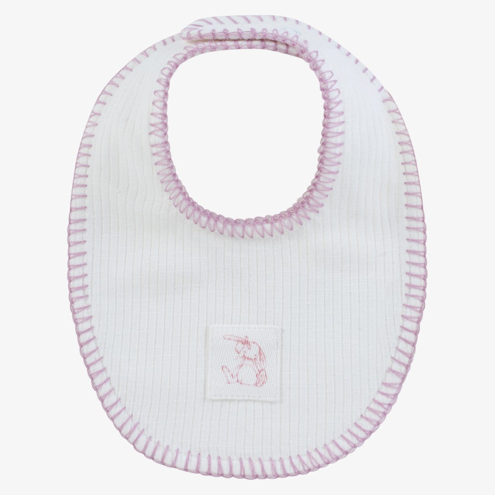 Bunny Rib Bib - Pink