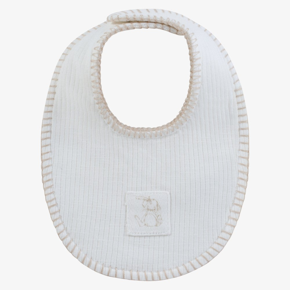 Bunny Rib Bib - Stone