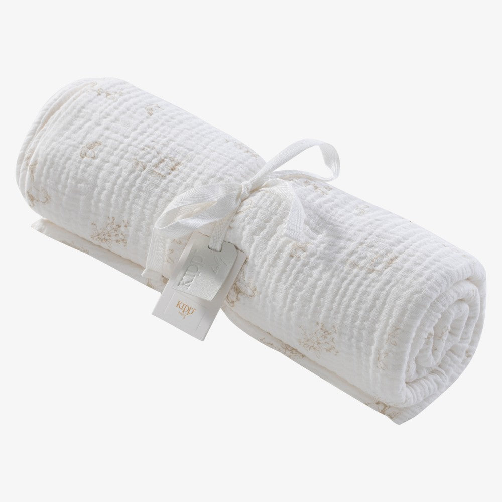 Toile Swaddle - Stone