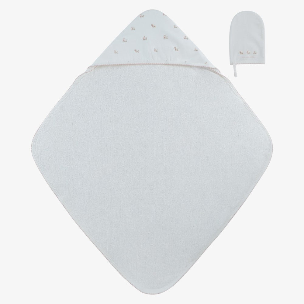 Petit Towel And Mitt - Pink