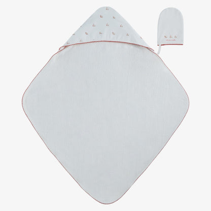 Petit Towel And Mitt - Red