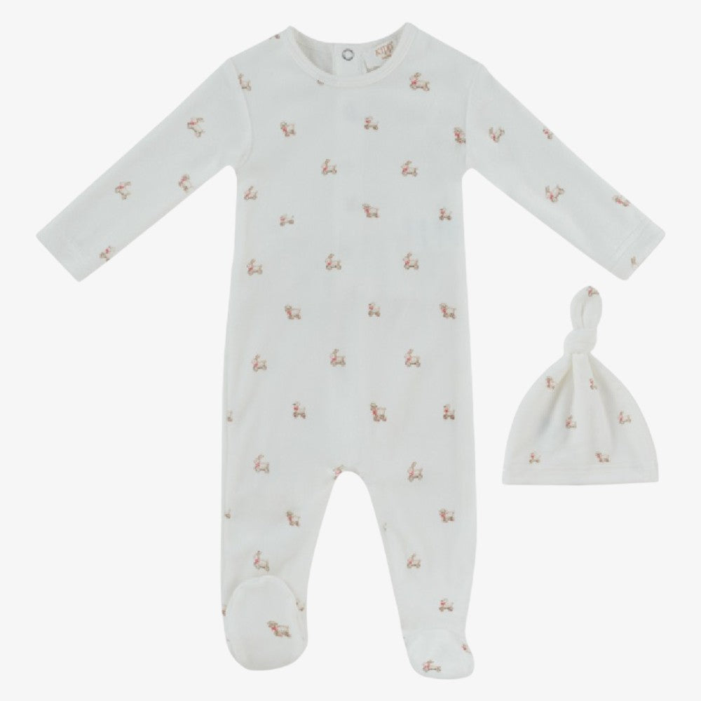 Petits Footie And Hat - Red