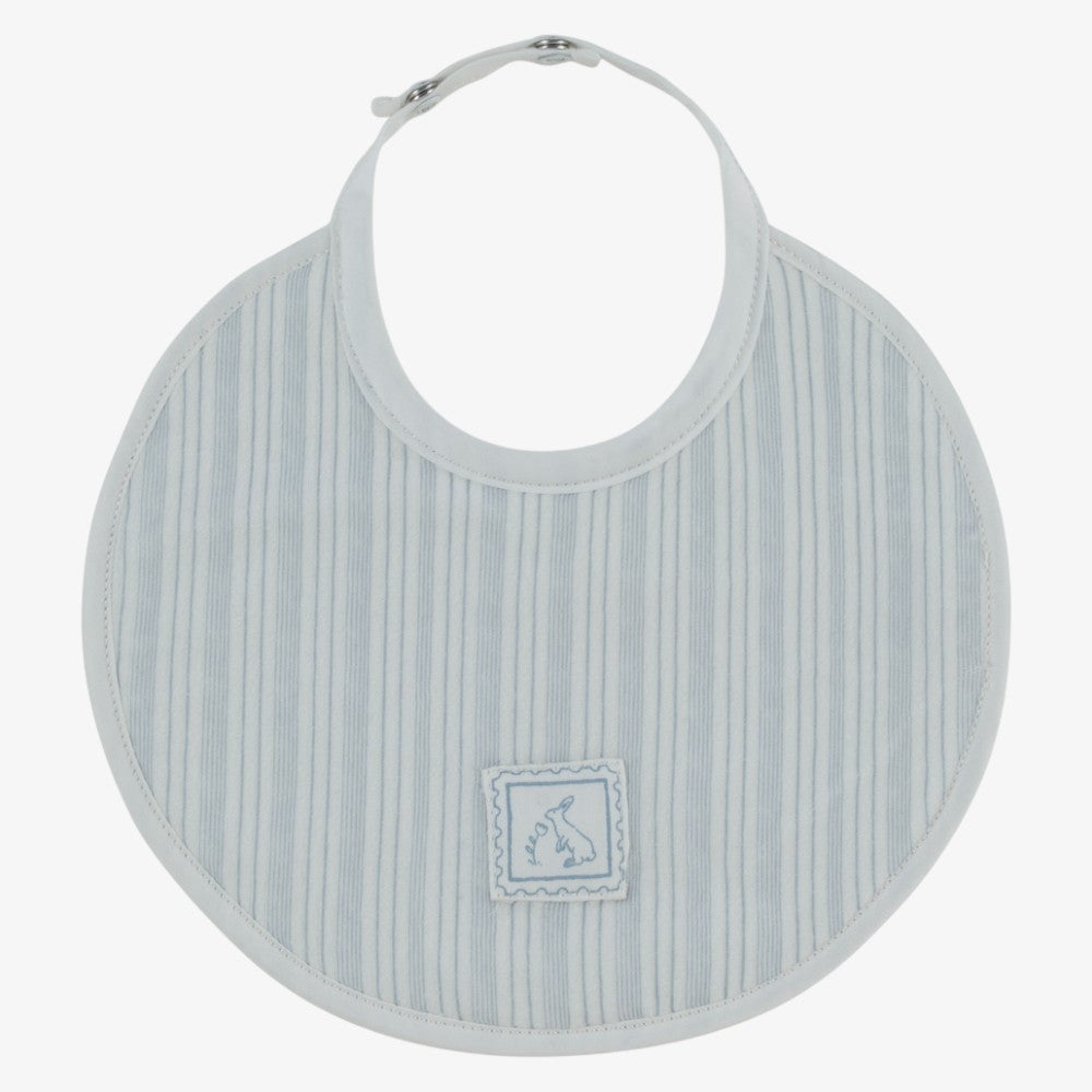Stripe Stamp Bib - Blue