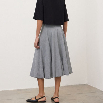 Textured Skirt - Grey