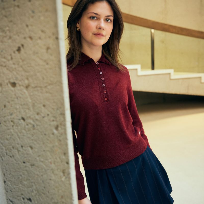 Tea Sweater - Merlot