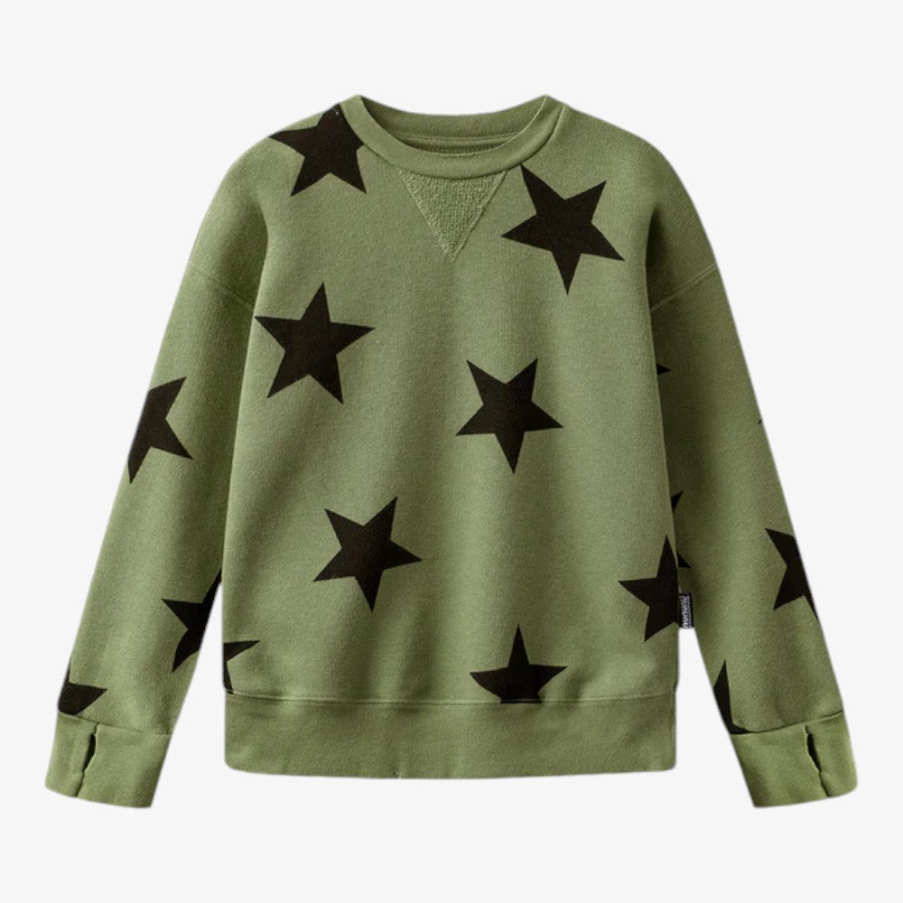 Star Sweatshirt - Olive