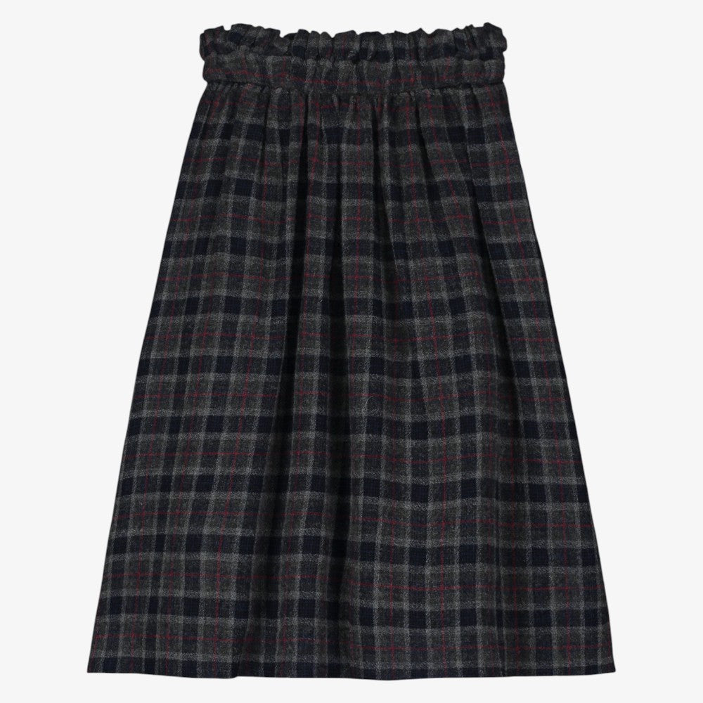 Checked Skirt - Grey