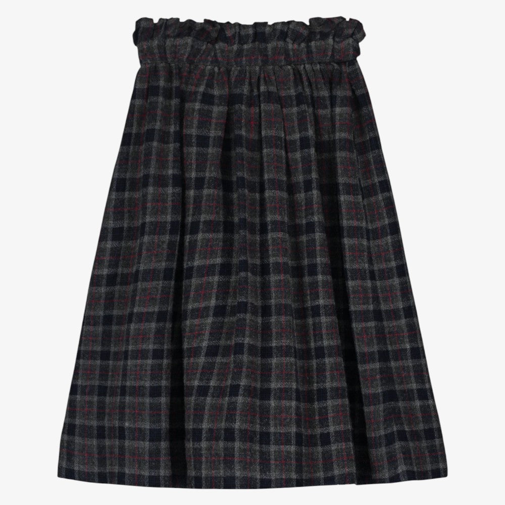 Checked Skirt - Grey