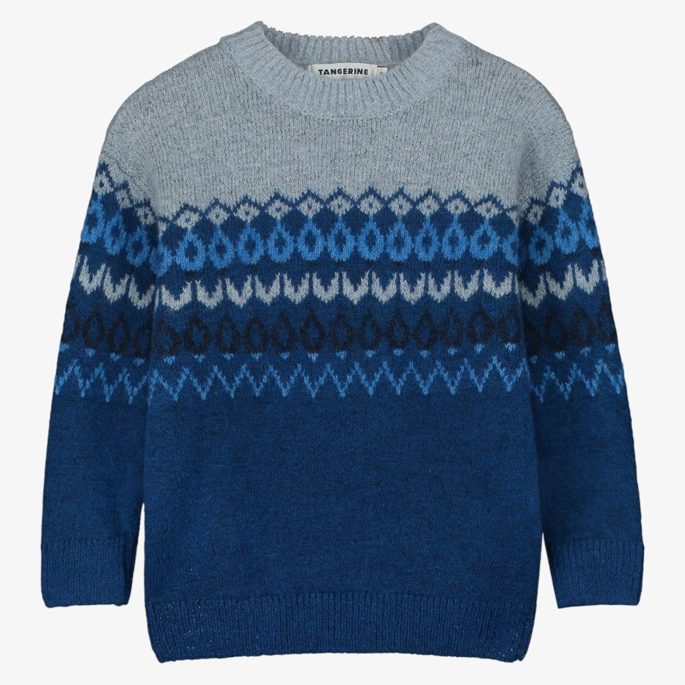 Graphic Sweater - Blue