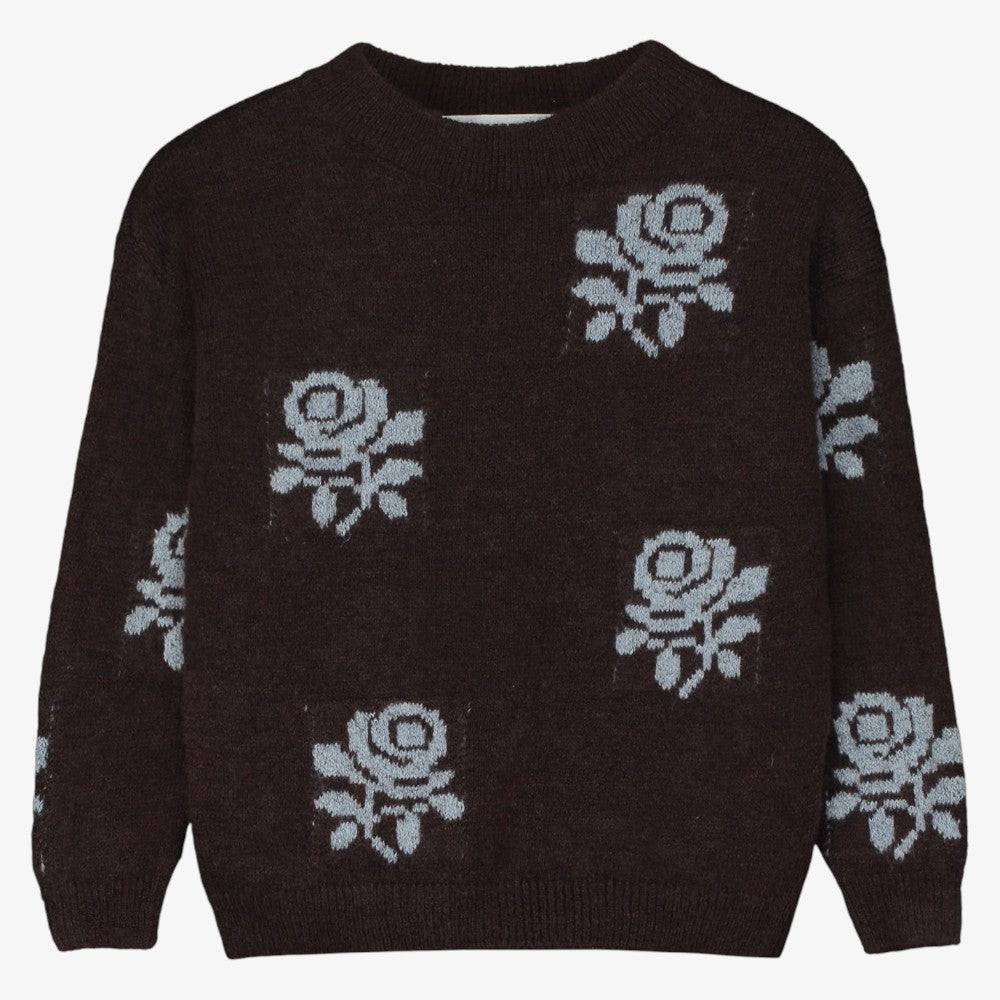 Floral Sweater - Black