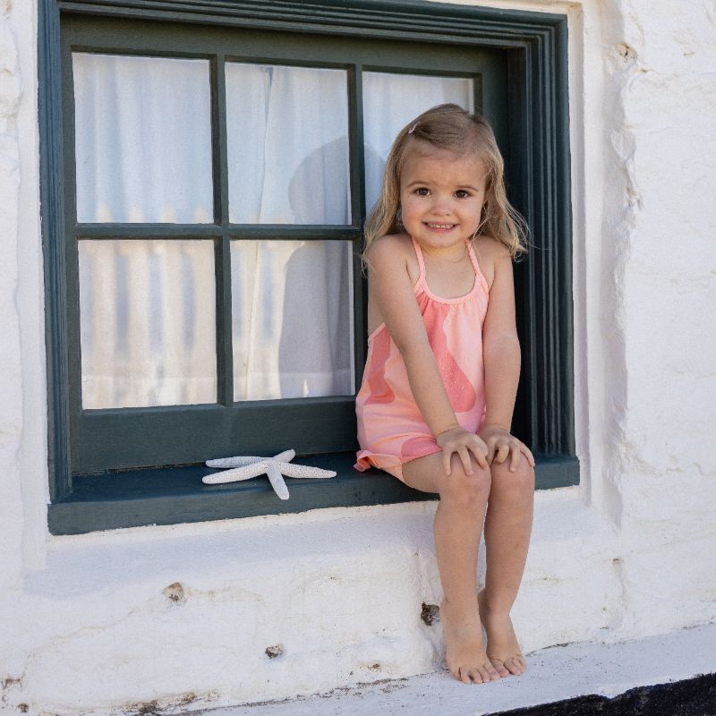 Tess Logo Top And Shorts - Pink Coral