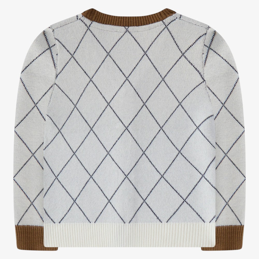 Arygle Cardigan - Offwhite