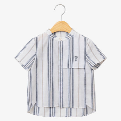 Stripe Pocket Shirt - Blue