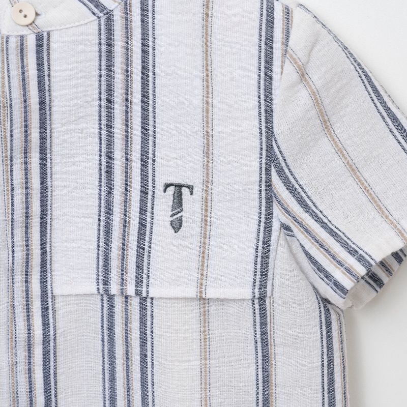 Stripe Pocket Shirt - Blue