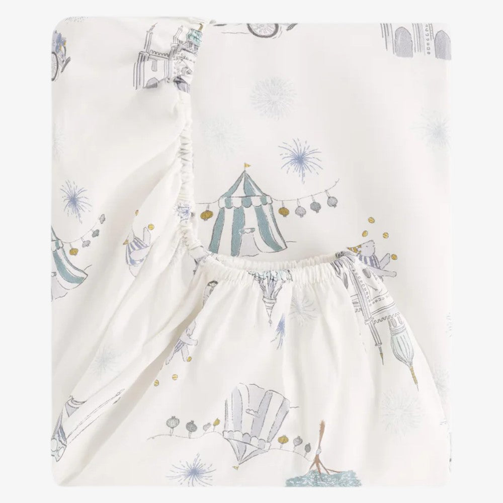 Crib Sheet - Wonderland Aqua