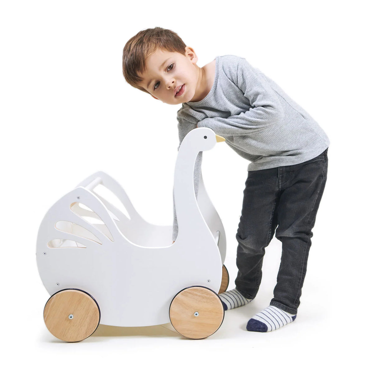 Sweet Swan Pram - Natural