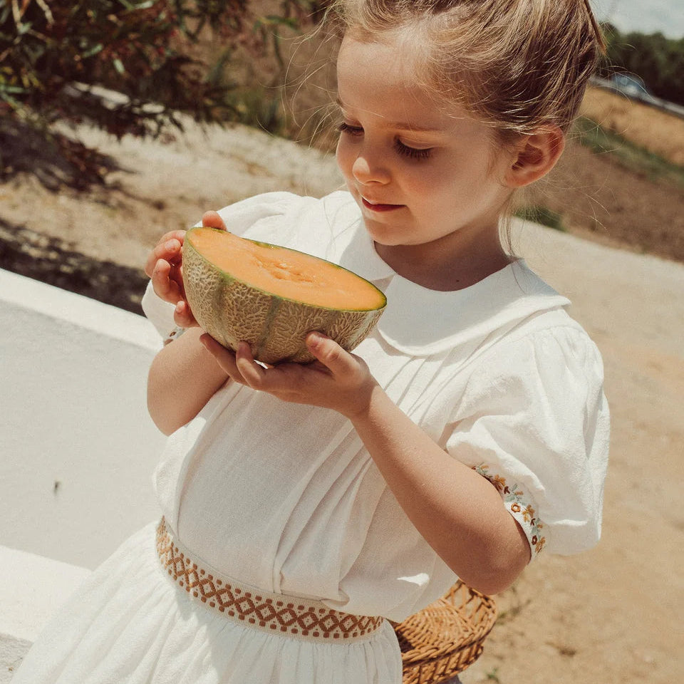 Aurelia Embroidered Shirt - Ecru