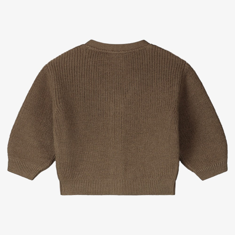 Knitted Cardigan - Wood