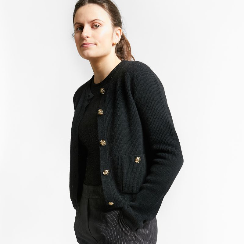 Tours Cardigan - Black