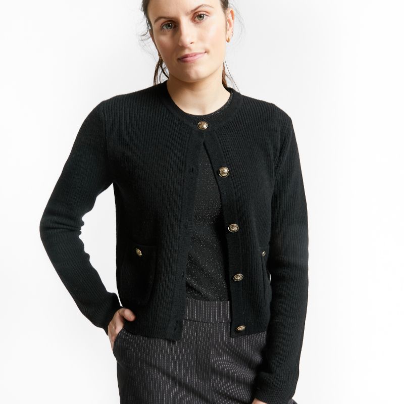 Tours Cardigan - Black