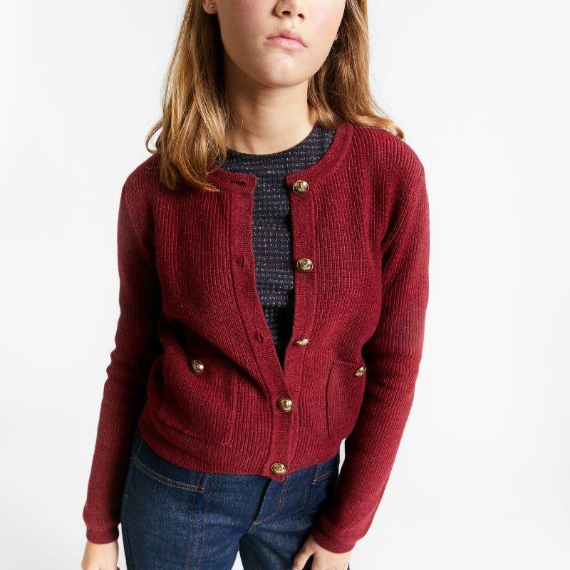 Tours Cardigan - Merlot