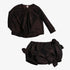 Estrella Bow Blouse And Bloomer - Raisin