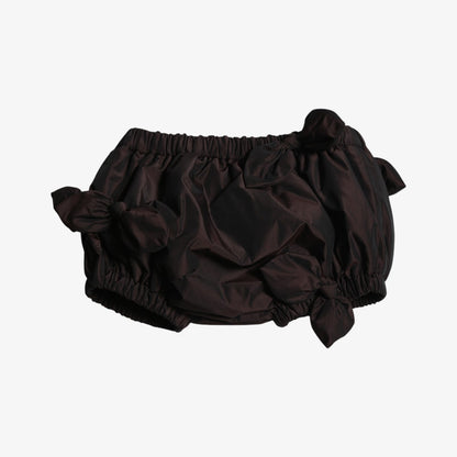 Estrella Bow Blouse And Bloomer - Raisin