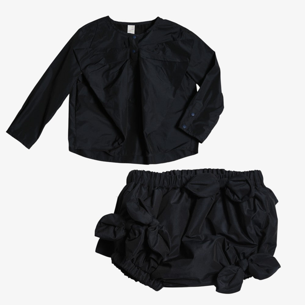 Estrella Bow Blouse And Bloomer - Sapphire