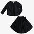 Estrella Bow Embellished Blouse And Skirt - Sapphire