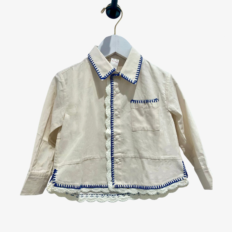Manuel Embroidered Shirt - Opal