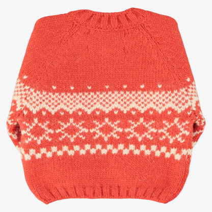 Jacquard Sweater - Red