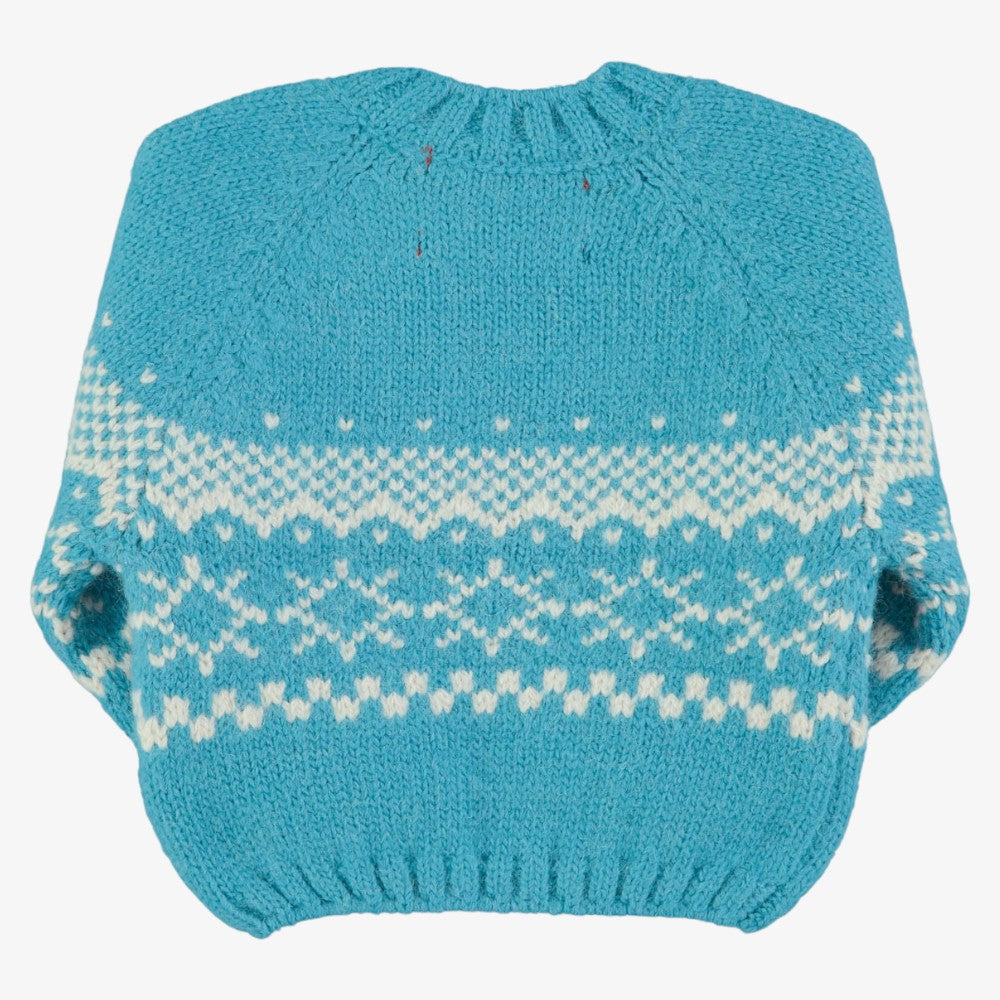 Jacquard Sweater - Turquoise