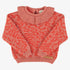 Animal Print Collar Sweater - Pink