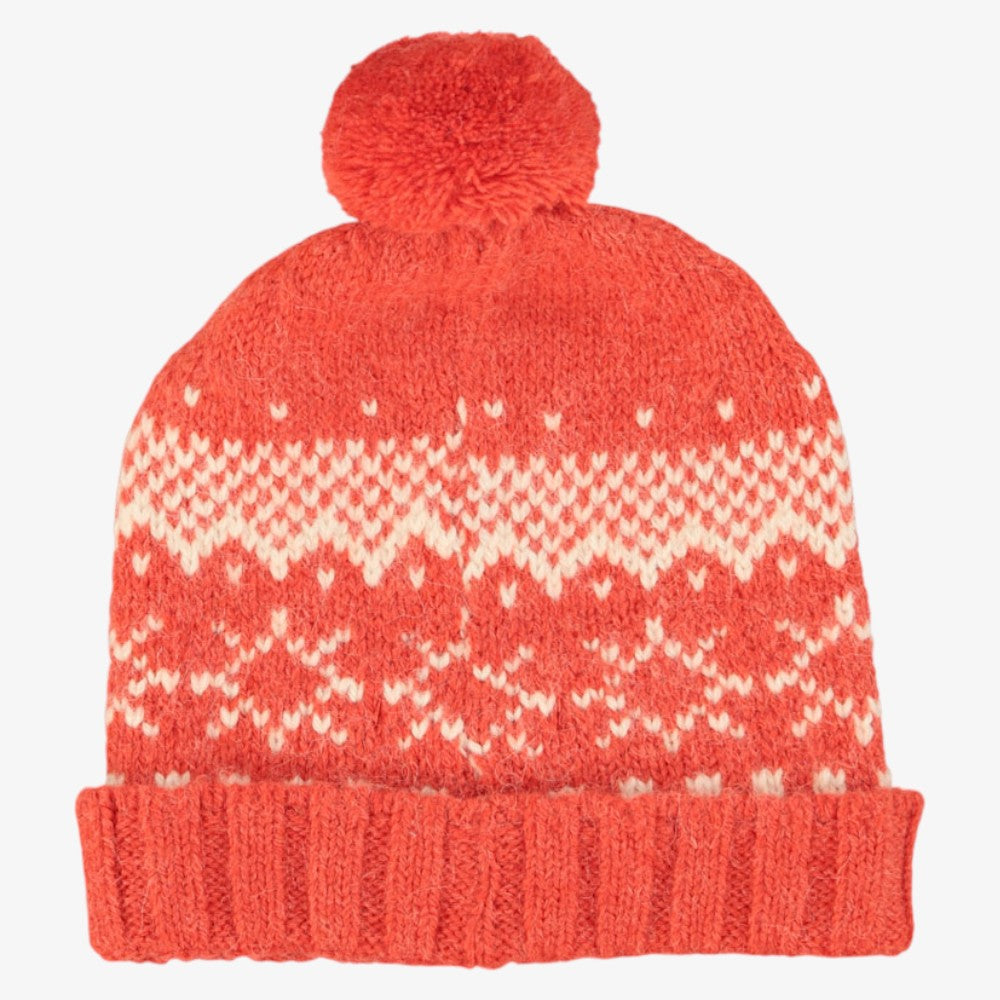 Jacquard Bonnet - Red