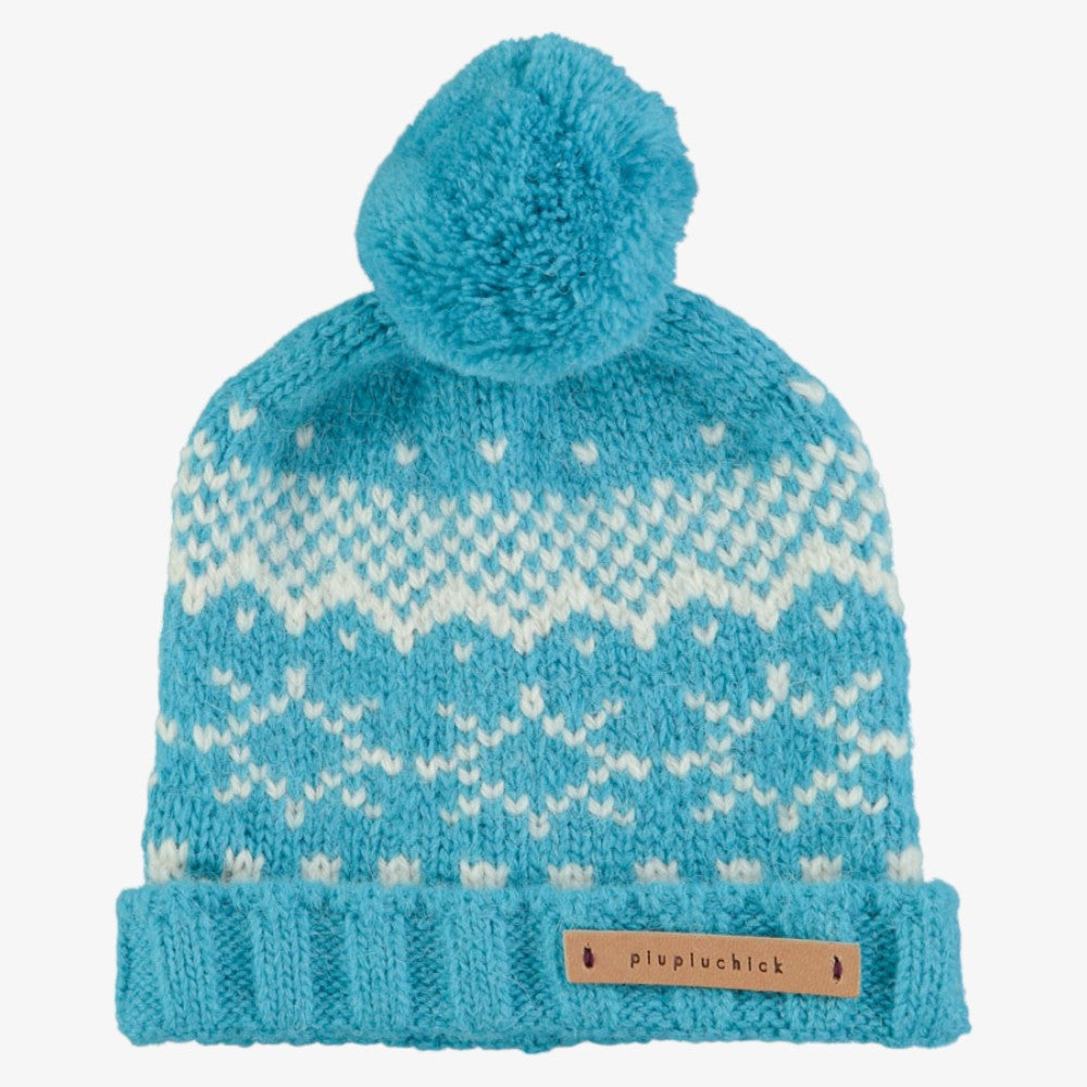 Jacquard Bonnet - Turquoise