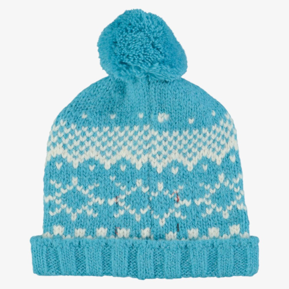 Jacquard Bonnet - Turquoise