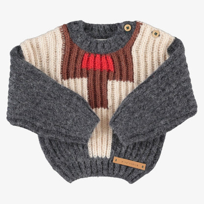 Geometric Sweater - Dark Grey