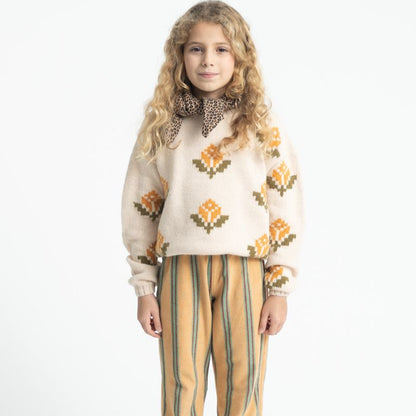 Jacquard Sweater - Ecru