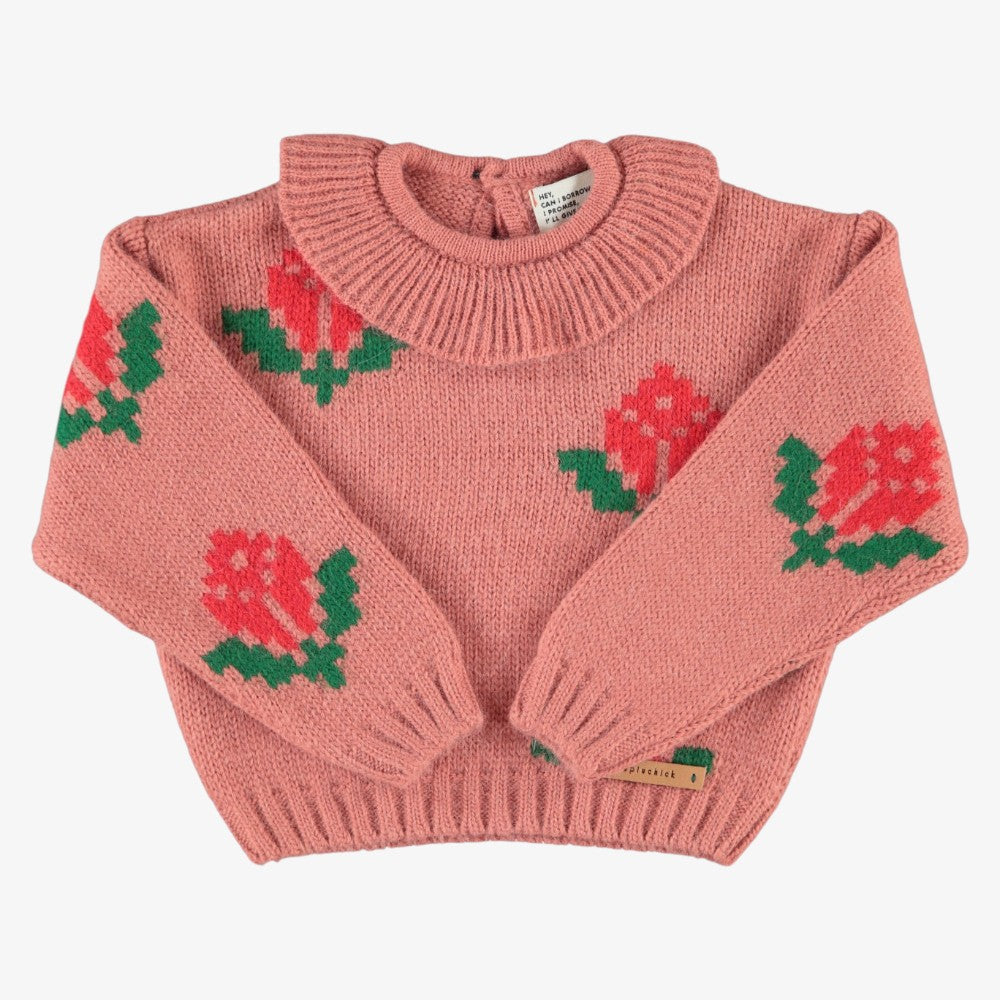 Jacquard Sweater - Pink