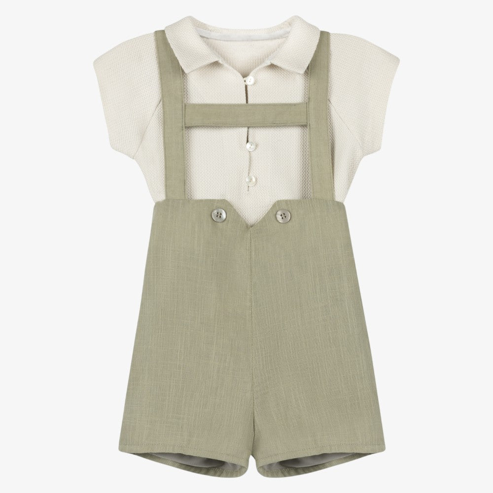 2 Piece Set - Cream &amp; Sage