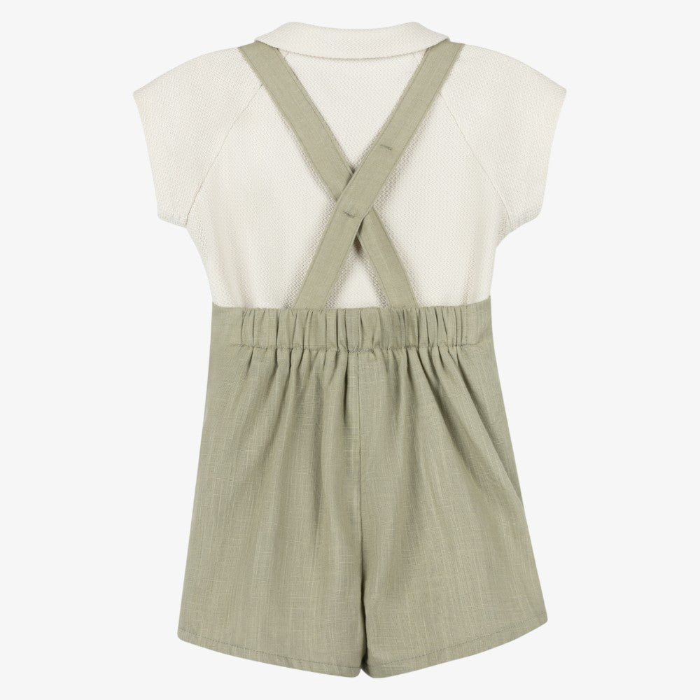 2 Piece Set - Cream &amp; Sage