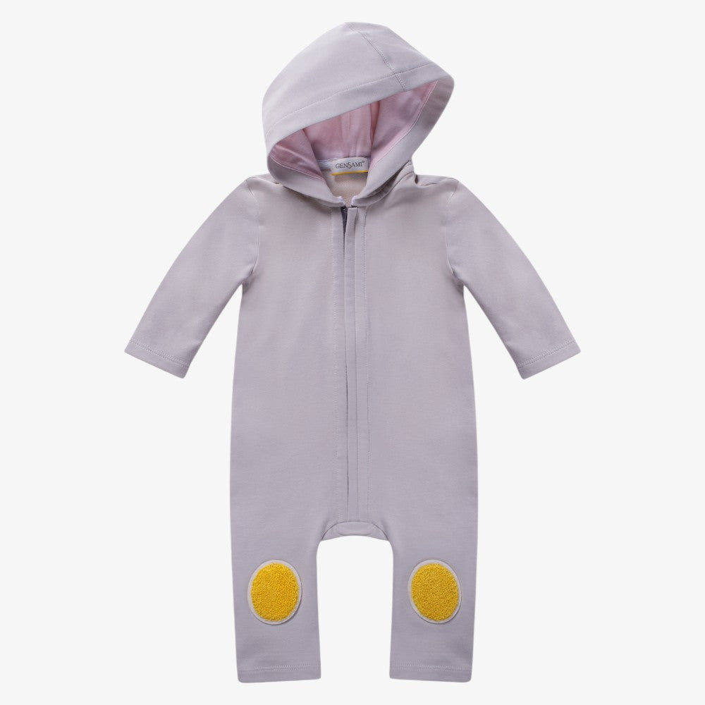 Alpachino Jumpsuit - Grey &amp; Cameo Pink