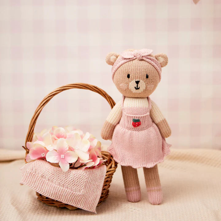 Emma Bear With Strawberry - Pink