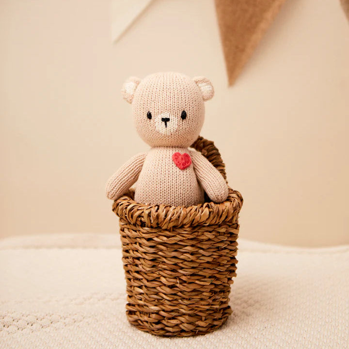 Bear With Heart - Beige Red