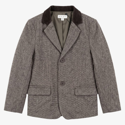 Suede Blazer - Brown